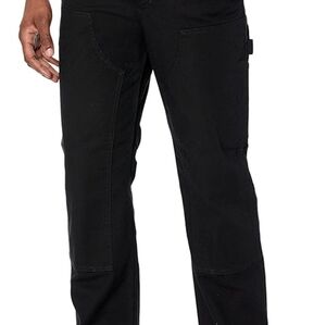 Mens Carhartt Rugged Flex® Duck Double-Front Utility Work Pant Black
